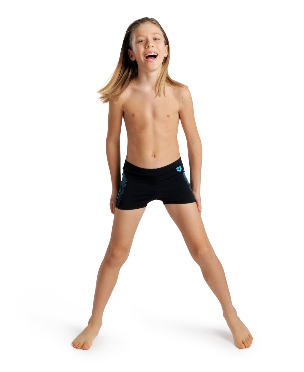 Swim Short Graphic poikien uimahousut, sini - mustaArena
