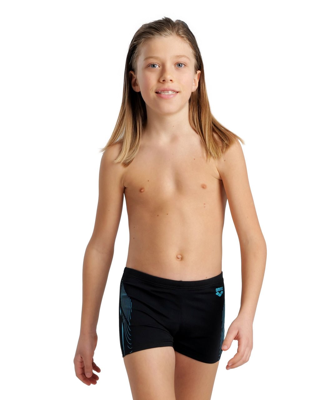 Swim Short Graphic poikien uimahousut, sini - mustaArena