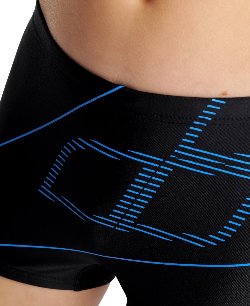 Swim Short Logo poikien uimahousut, musta - turkoosiArena