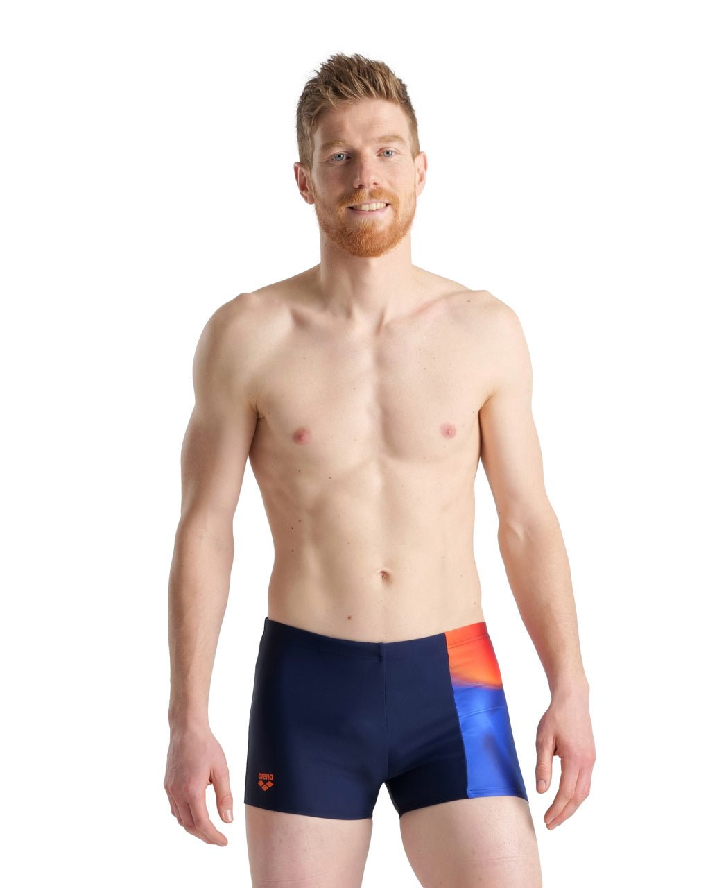 Swim Short Placement miesten uimahousut, sini - oranssiArena