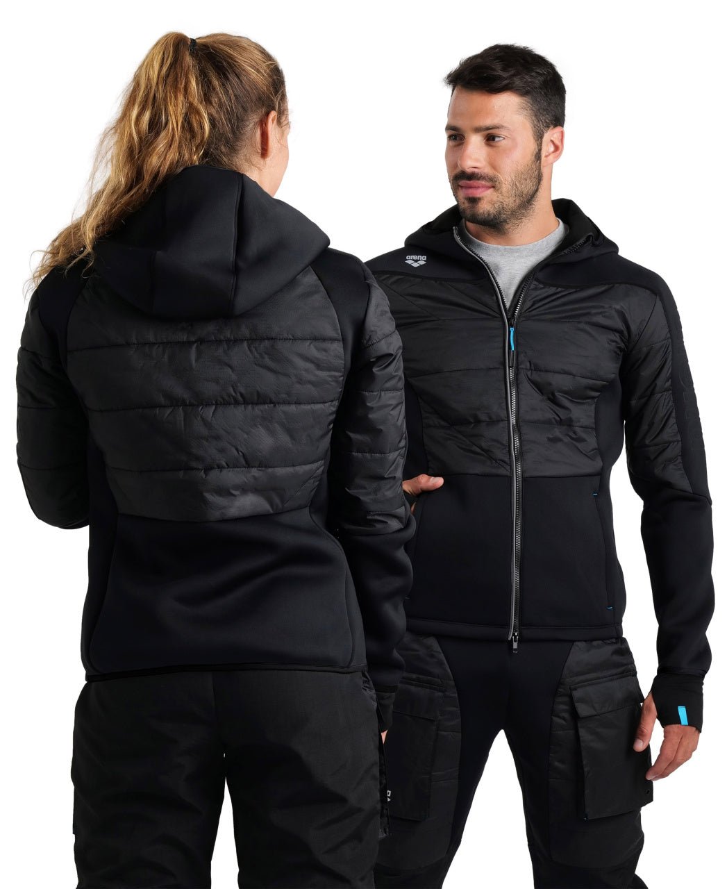 Team Hooded F/Z Jacket takki, mustaArena