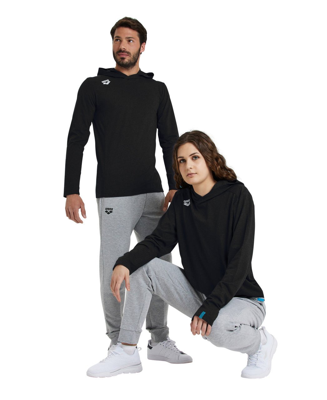 Team Hooded Long Sleeve huppari, mustaArena