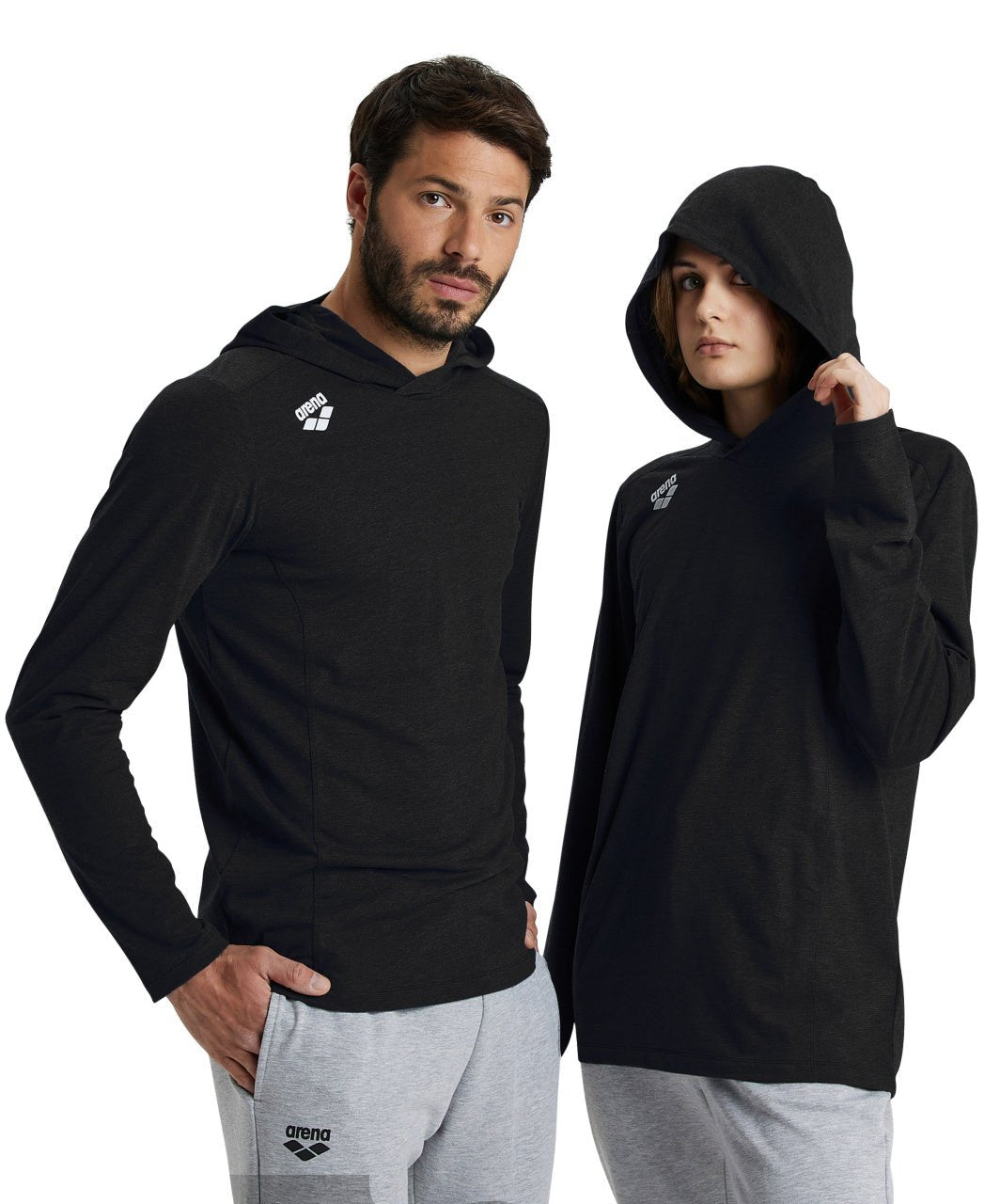 Team Hooded Long Sleeve huppari, mustaArena