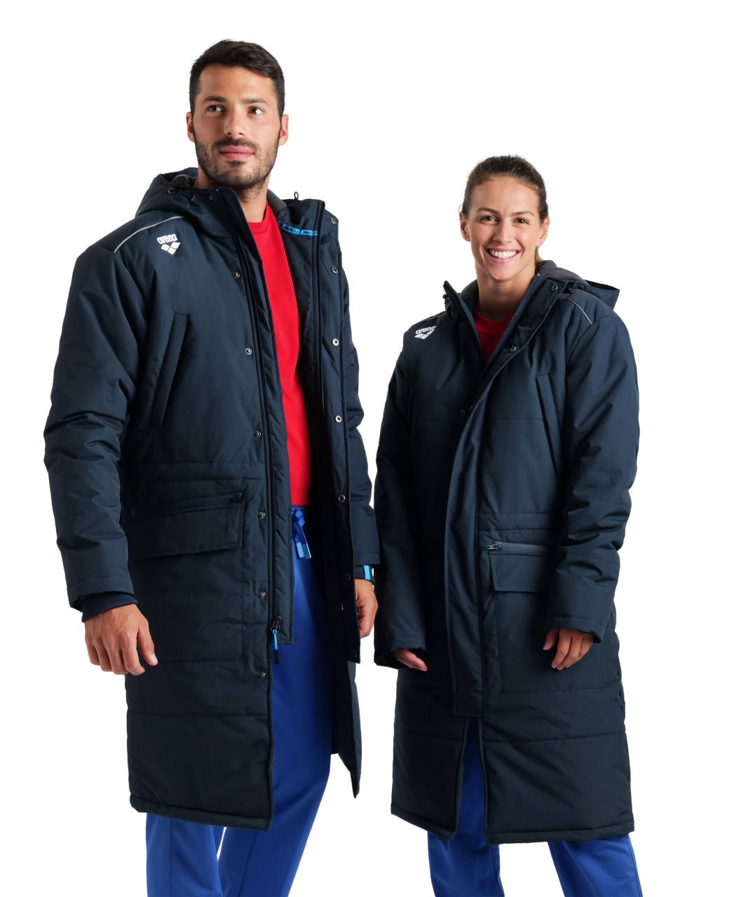 Team Parka Solid parkatakki, tummansininenArena