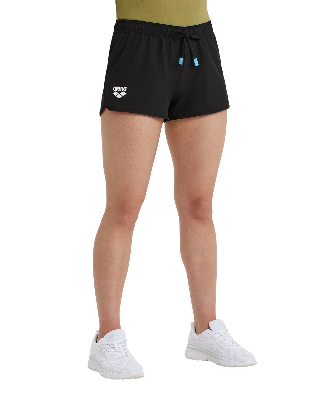 Team Short Solid naisten shortsit, mustaArena