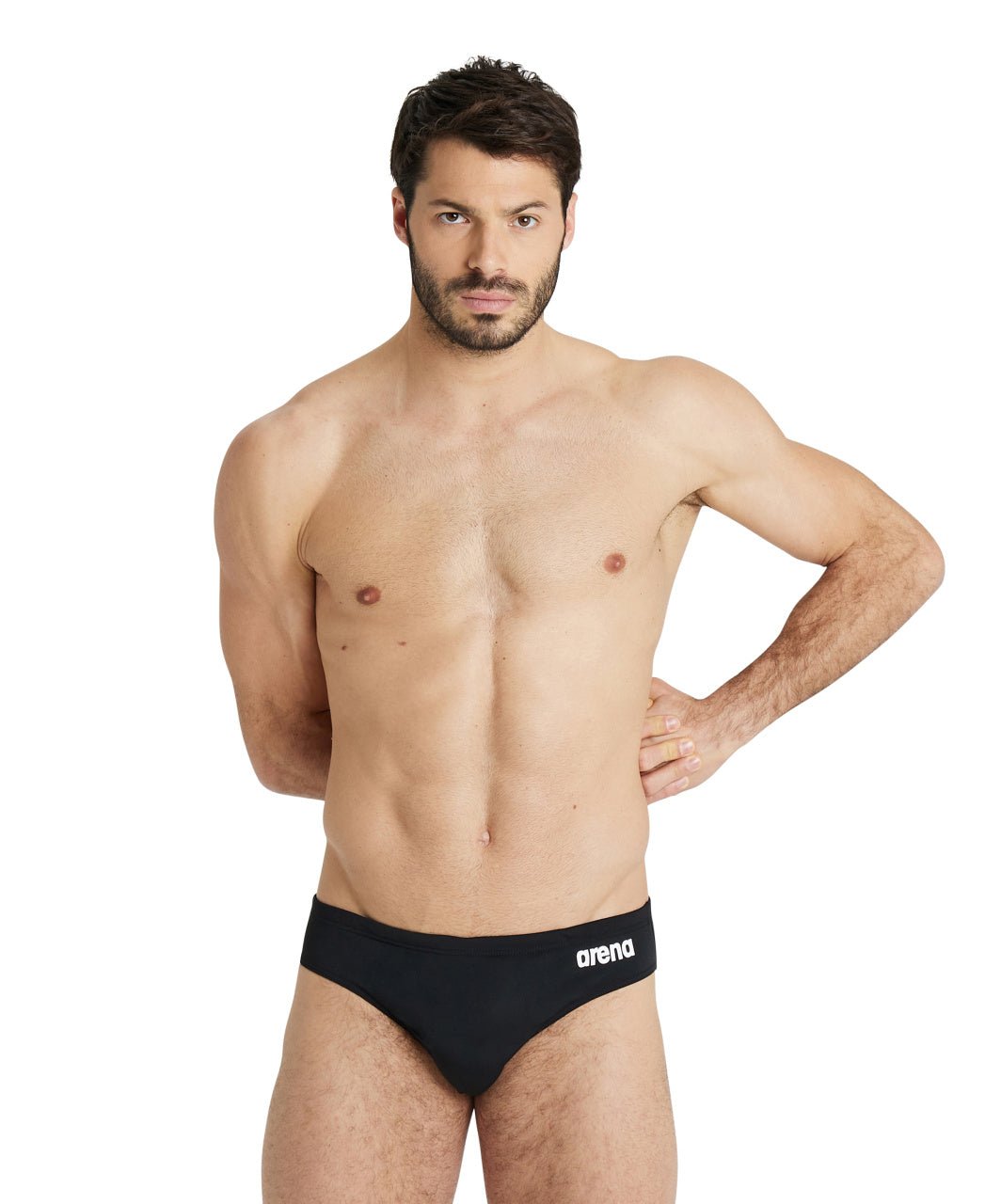 Team Swim Briefs Solid miesten uimahousut, mustaArena