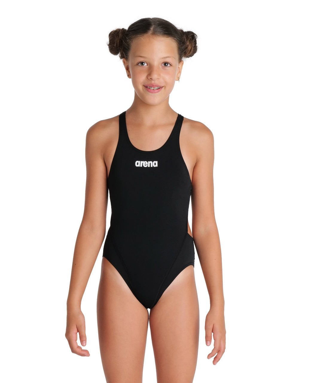 Team Swim Tech Solid tyttöjen uimapuku, mustaArena