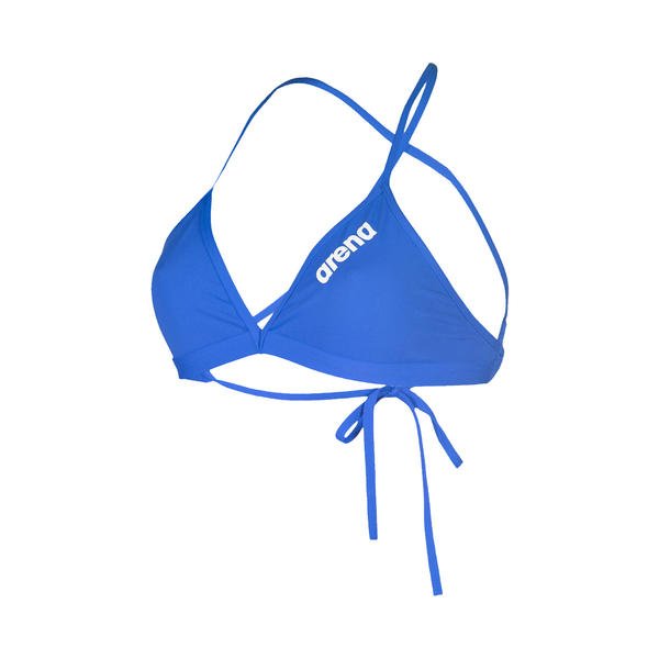 Team Swim Top Tie Back Solid naisten bikiniyläosa, sininenArena