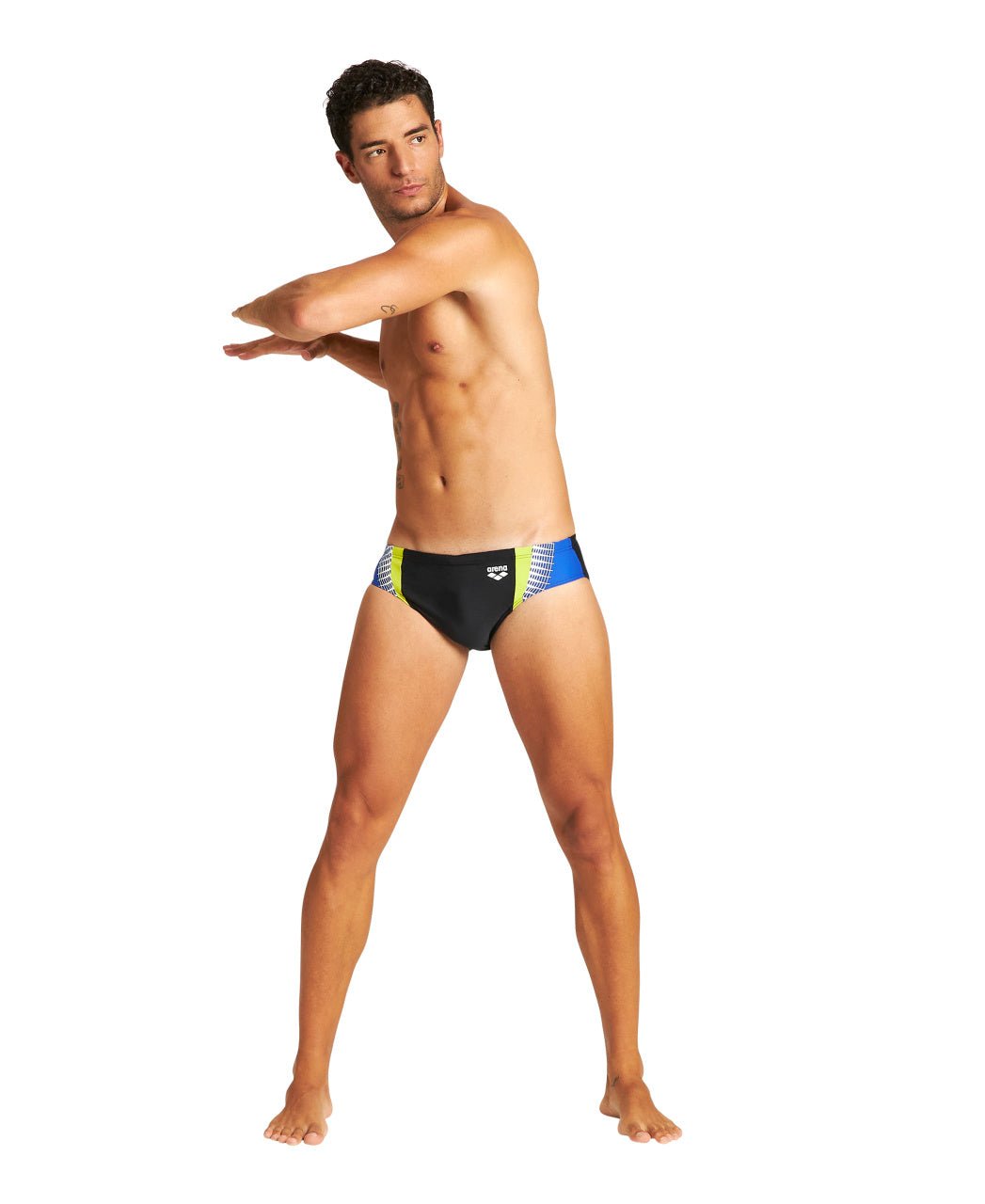 Threefold Brief miesten uimahousut, mustaArena
