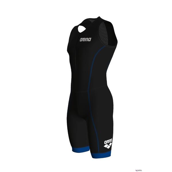 Trisuit ST Front Zip miesten triathlon kisa - asu, mustaArena