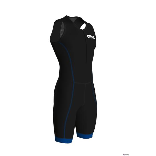 Trisuit ST Front Zip miesten triathlon kisa - asu, mustaArena