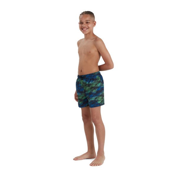 Watershort Printed 13" Jr poikien uimashortsit, sini - vihreäSpeedo