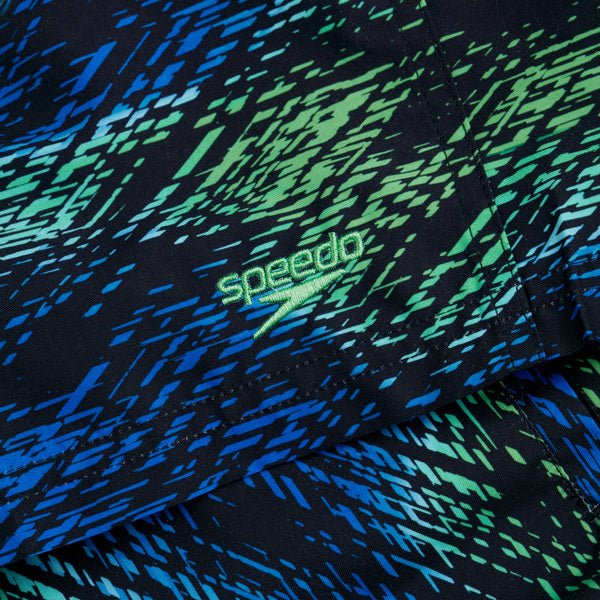 Watershort Printed 13" Jr poikien uimashortsit, sini - vihreäSpeedo