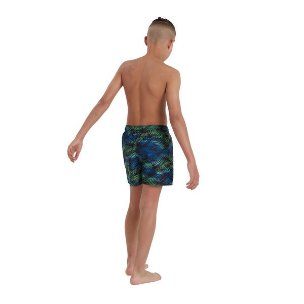 Watershort Printed 13" Jr poikien uimashortsit, sini - vihreäSpeedo