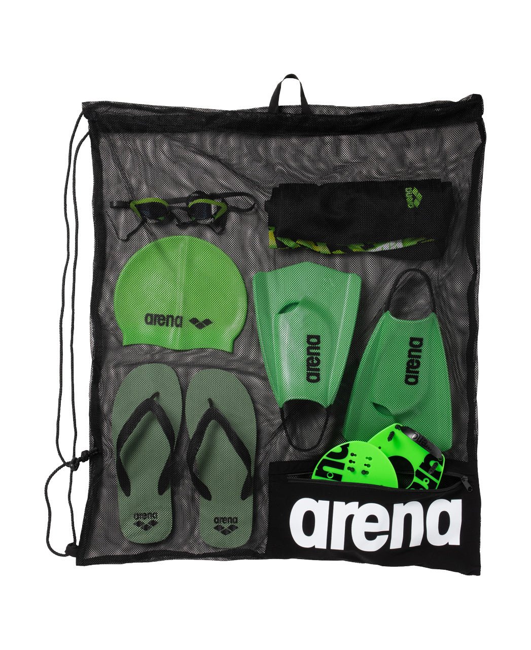 XL Mesh Bag varustereppu, mustaArena
